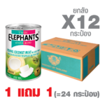 [1 GET 1] Canned Young Coconut Meat in Syrup (Slices) (425 g. x 12 cans)