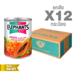 Canned Papaya in Light Syrup (Chunk) (565 g. x 12 cans)