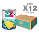 Canned Bamboo Shoot in Water (Tips) (540 g. x 12 cans)